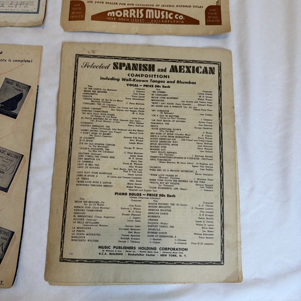 Vintage Lof 5 Piano Books Sheet Music Stars Are The Windows Of Heaven